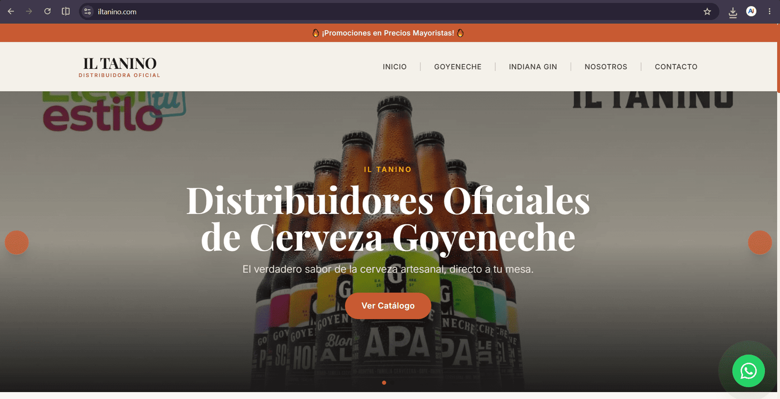 Diseño Web: Il Tanino