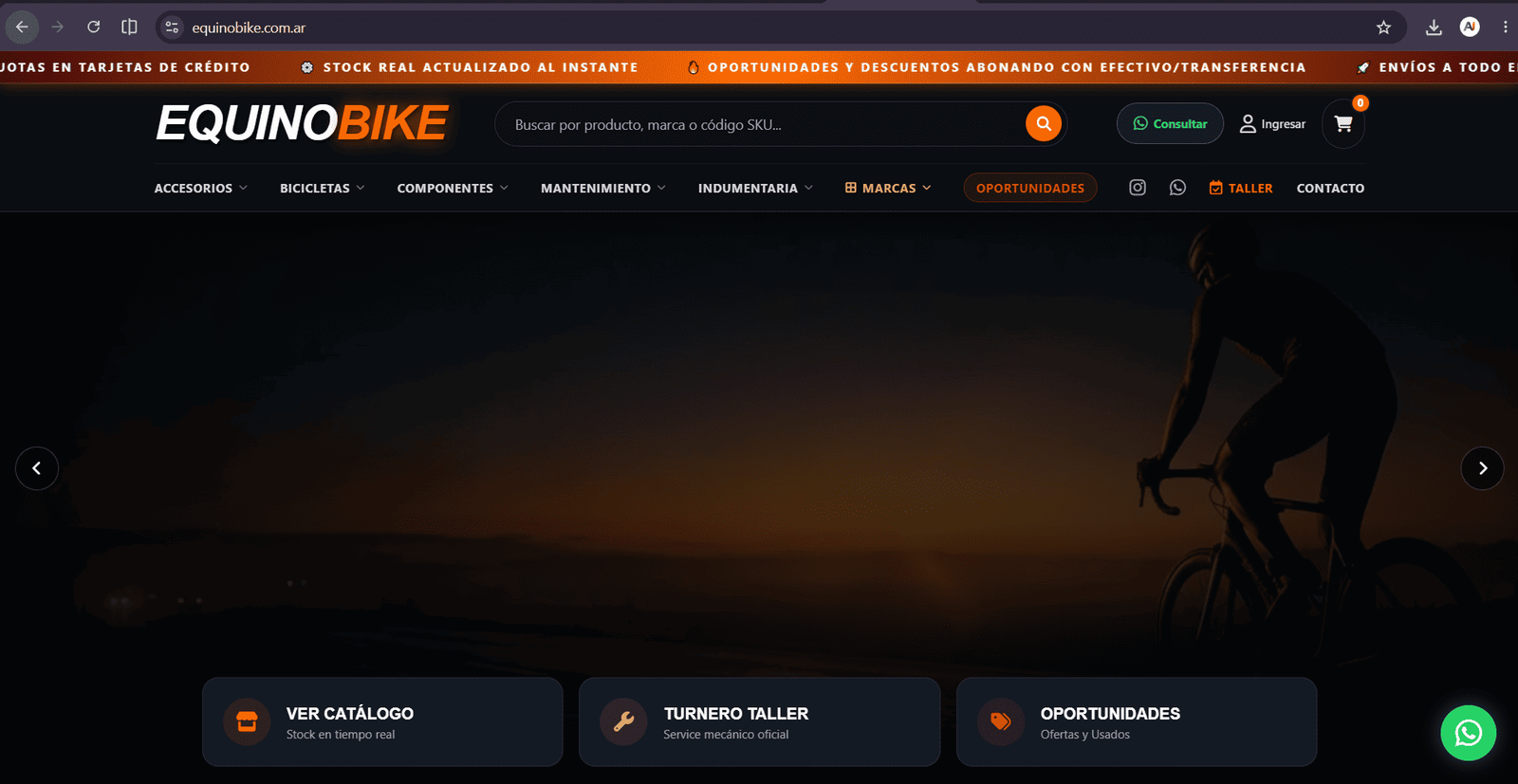Diseño Web: Equino Bike